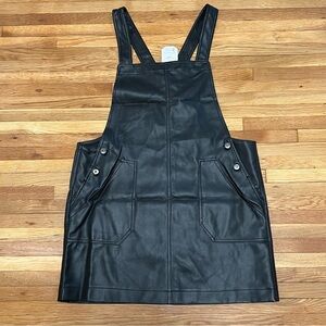 Loveriche NWT Faux Leather Black Jumper